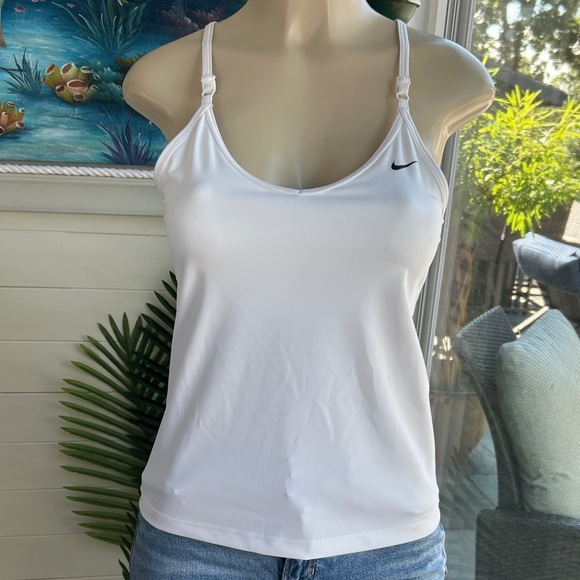 Nike Women's White Camisole /Bra Top size S - Picture 1 of 6